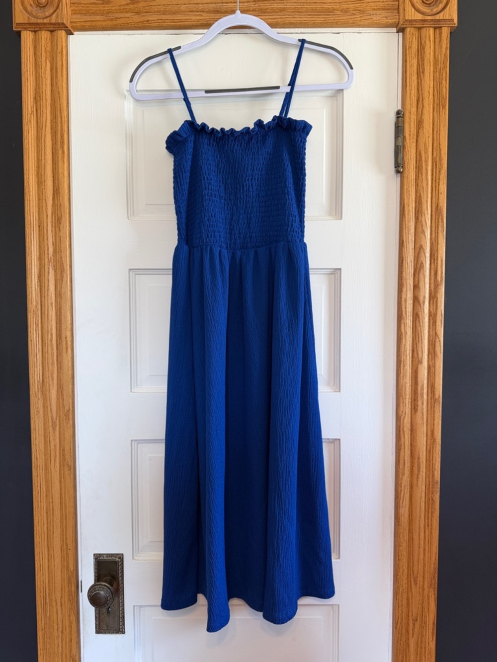 H&M Smocked Bodice Midi Dress